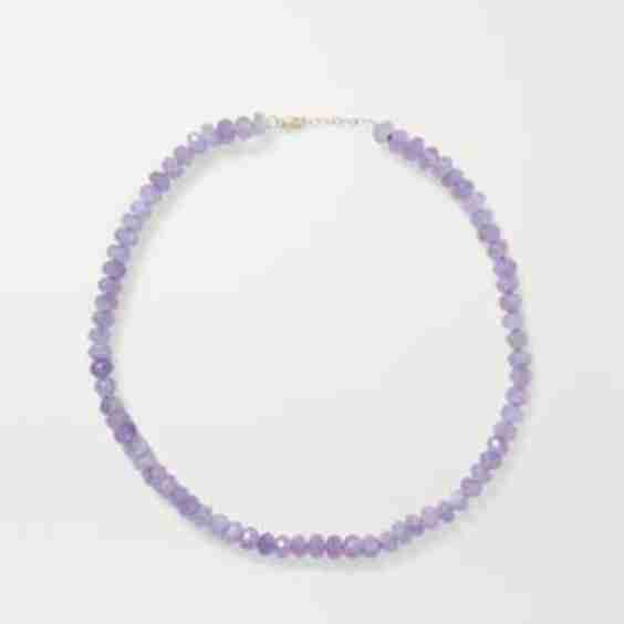 Gold Amethyst Necklace