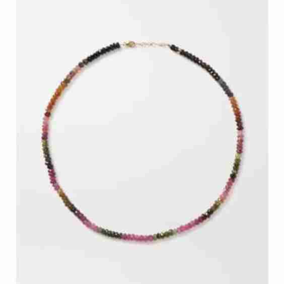 Arizona Gold, Tourmaline And Amethyst Necklace