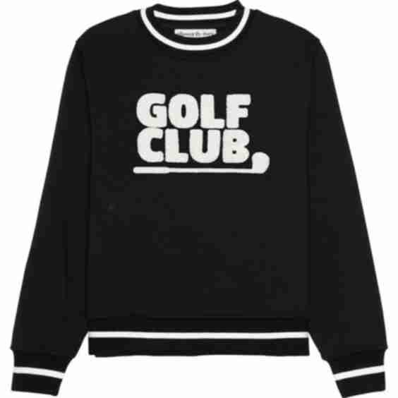 Women's Golf Club Full Sleeve Ribbed Trim Sweatshirt