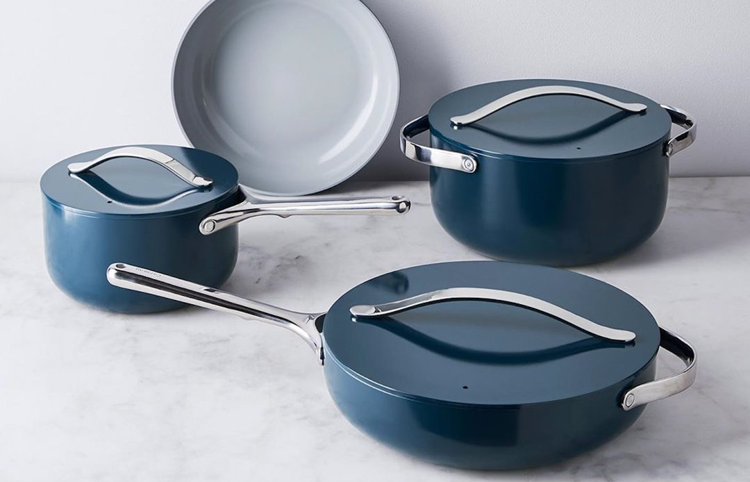 This Caraway Pan Set Is A Gift Worth The Hype That They'll Probably Use For  Years