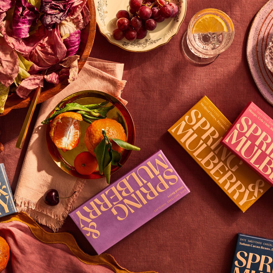 Spring & Mulberry Chocolate Bar