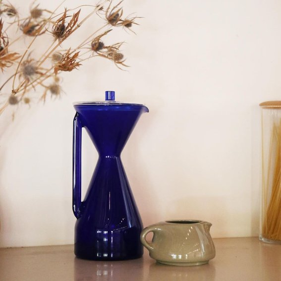 Yield Glass French Press - Cobalt