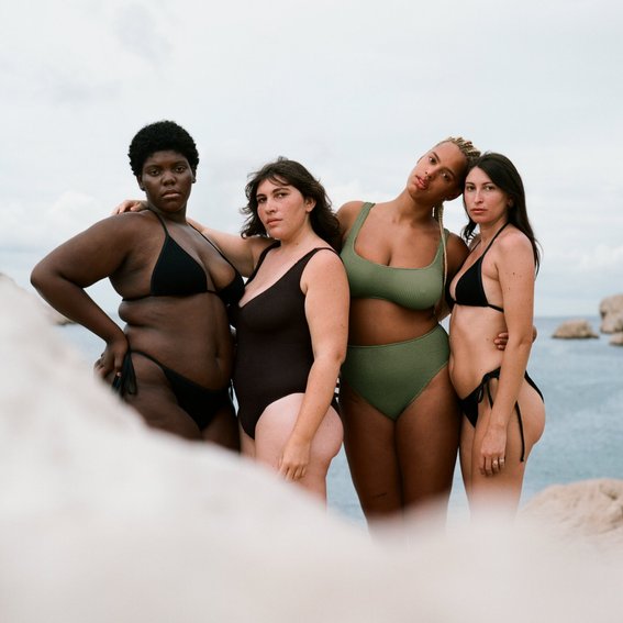 This bathing suit fits 7 sizes and is ethically made and