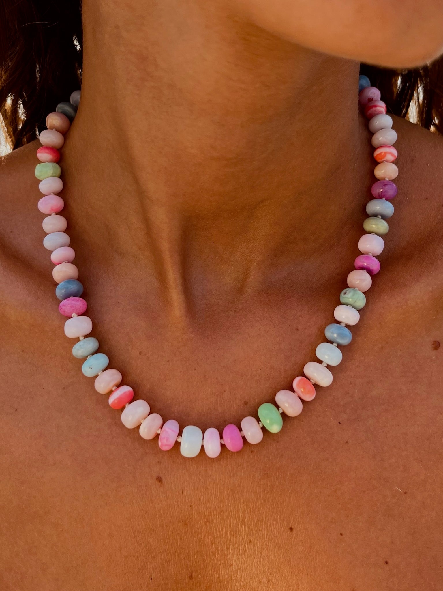Pastel Opal Tutti Frutti Necklace