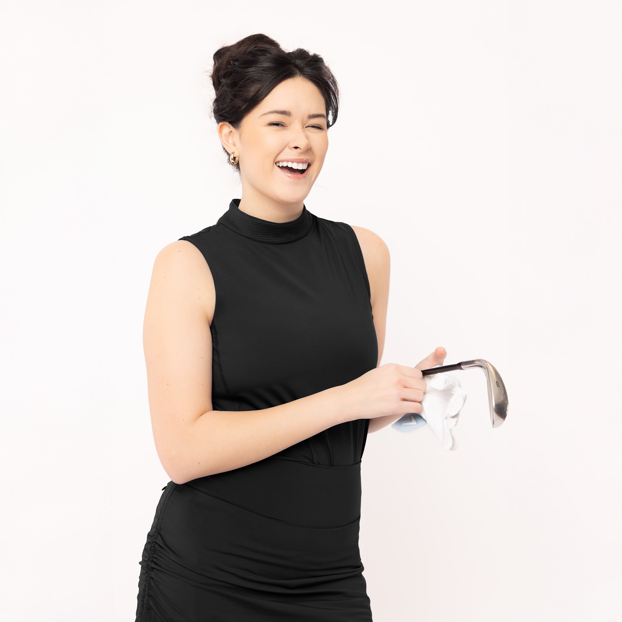 Michelle Sleeveless Mock Neck Top