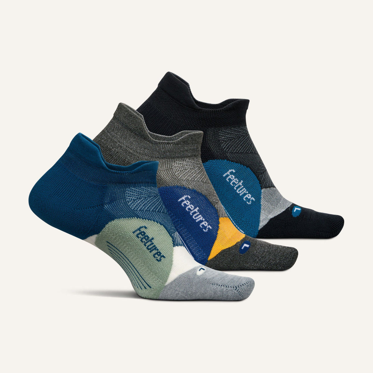 Elite Light Cushion No Show Tab Socks 3 Pack