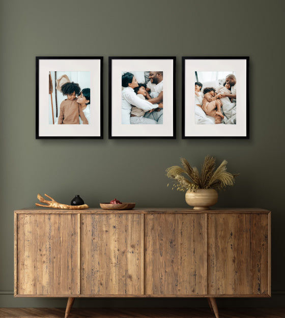 Triptych Framed Photo Gallery Wall