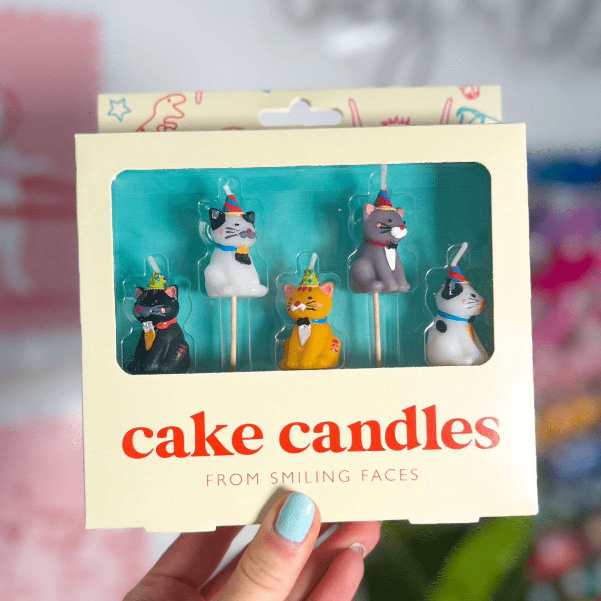 Pets In Party Hats Cake Candles