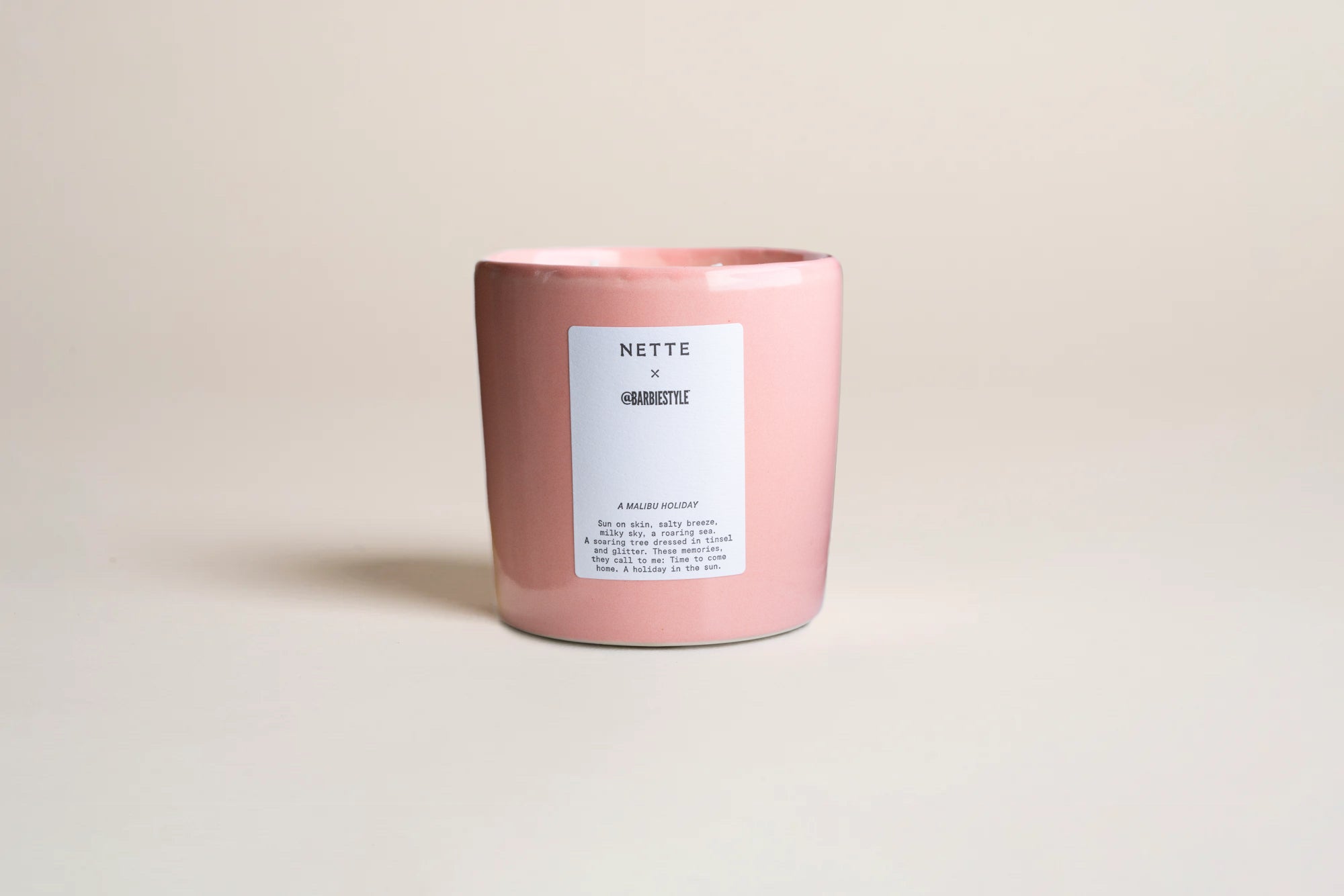 Nette x @Barbiestyle a Malibu Holiday Scented Candle - Spring Sample