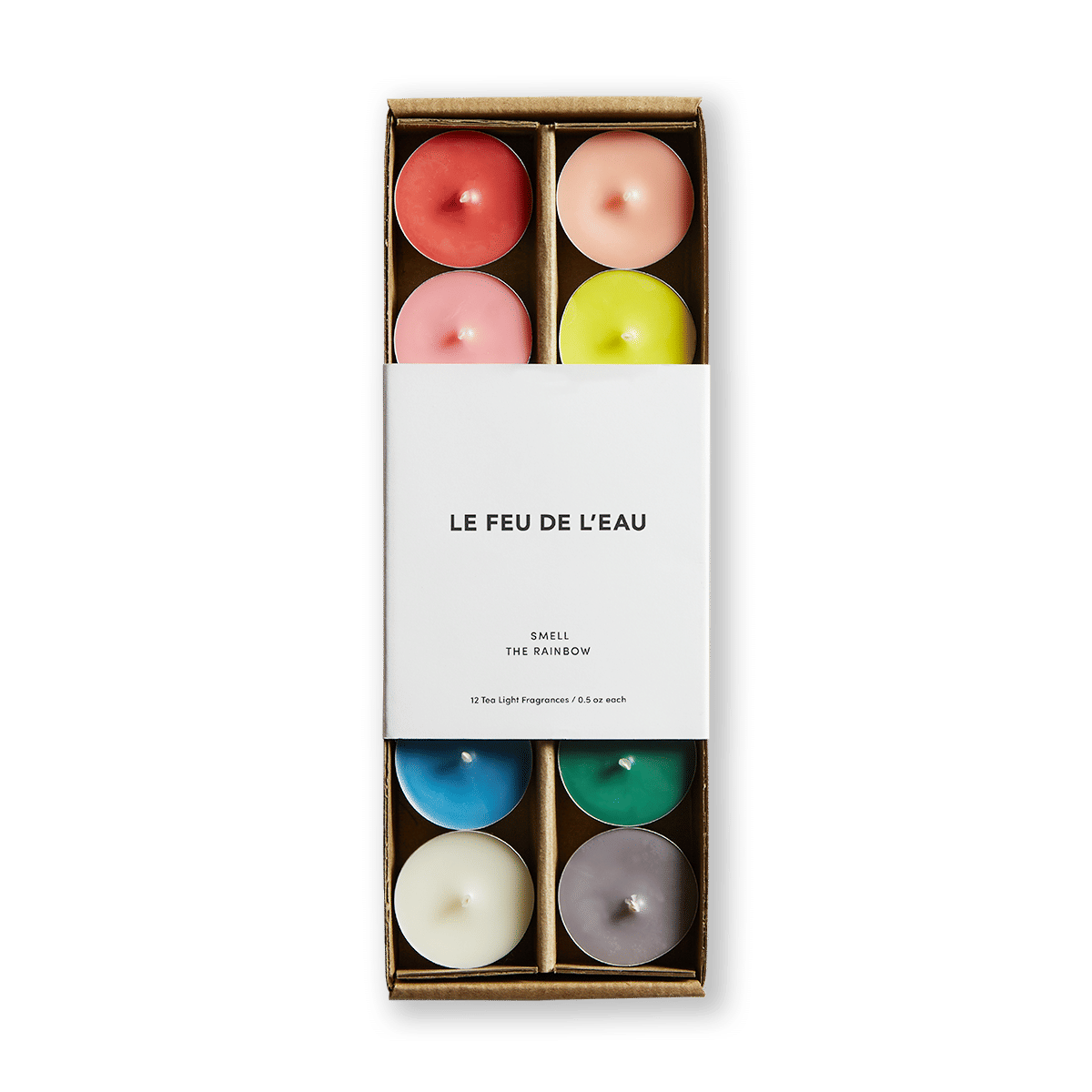 Rainbow Tea Lights Candles 