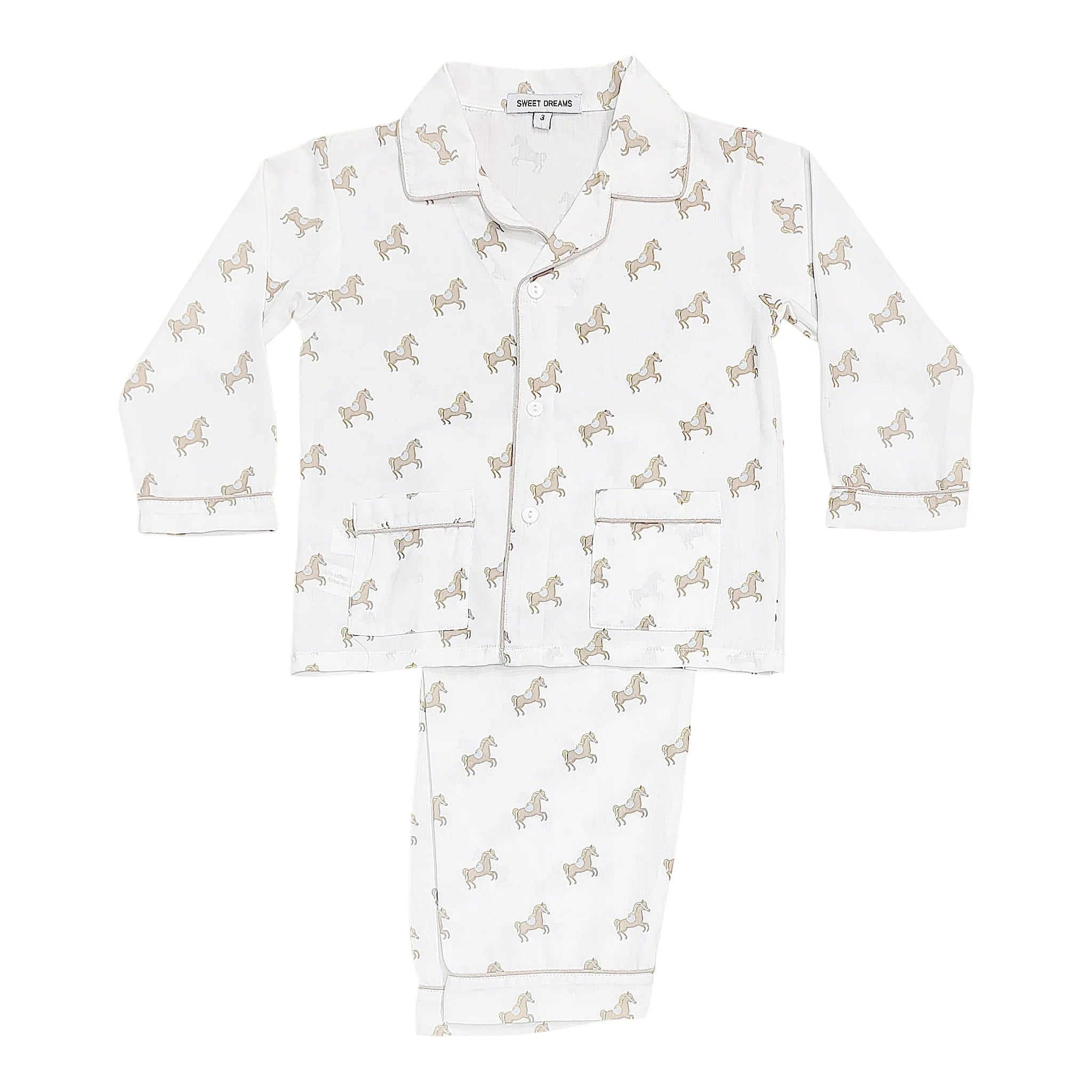 Horses & Saddle Print PJs