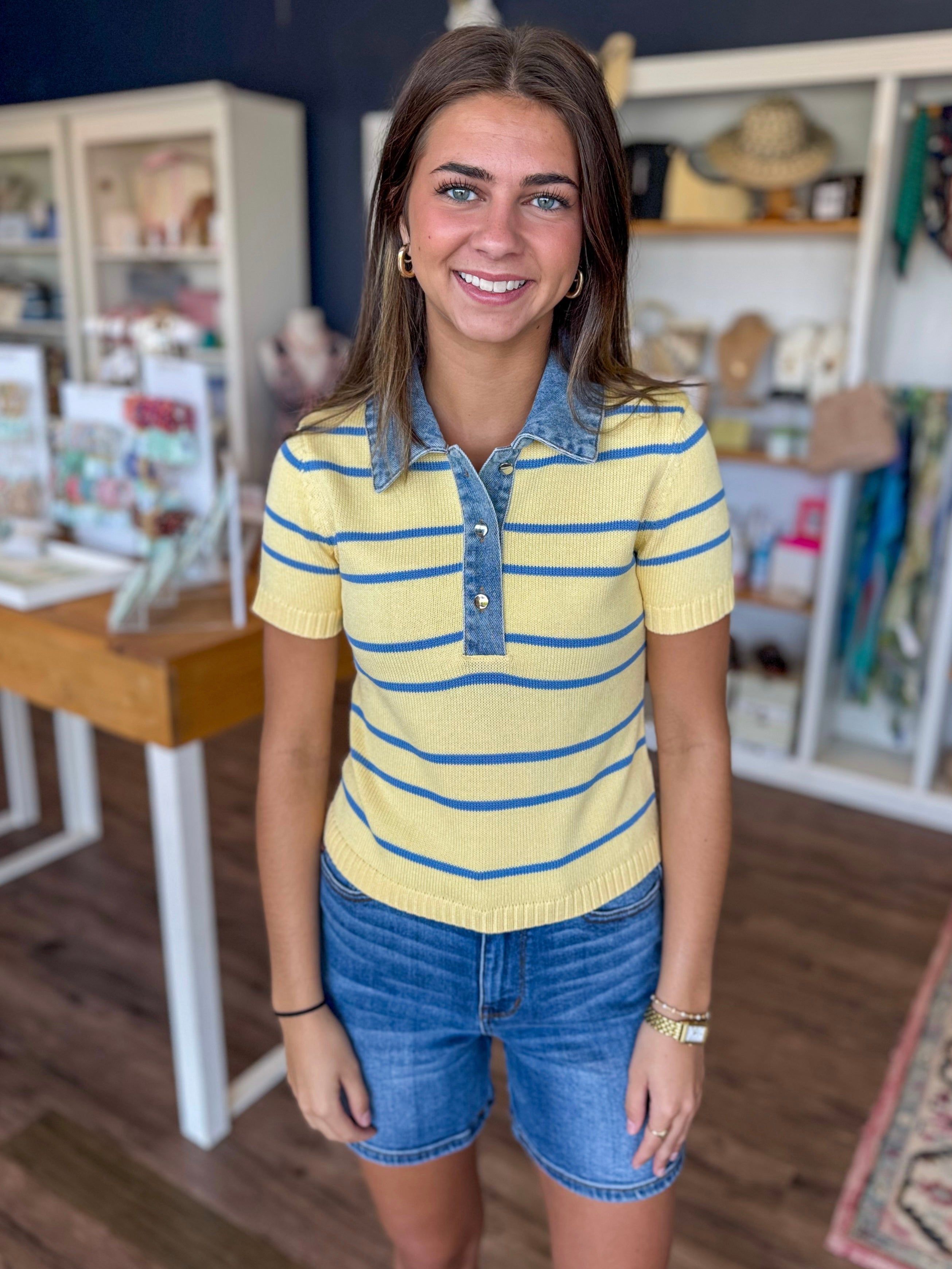 Stripe Knit Top