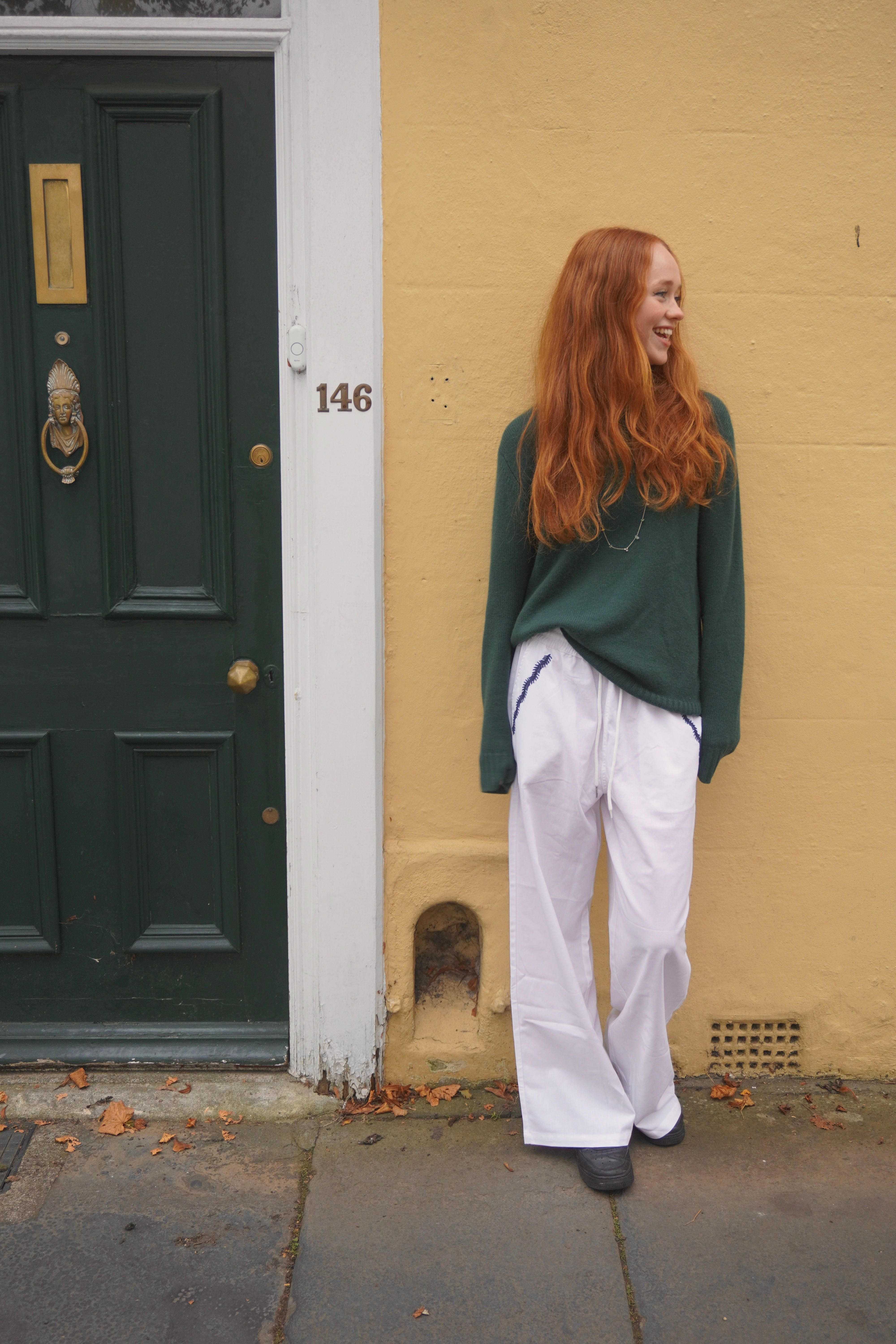 Wide Leg Ellipsis Trousers