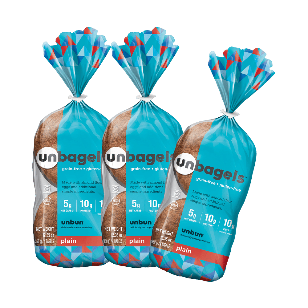 3-Pack Plain Bagels