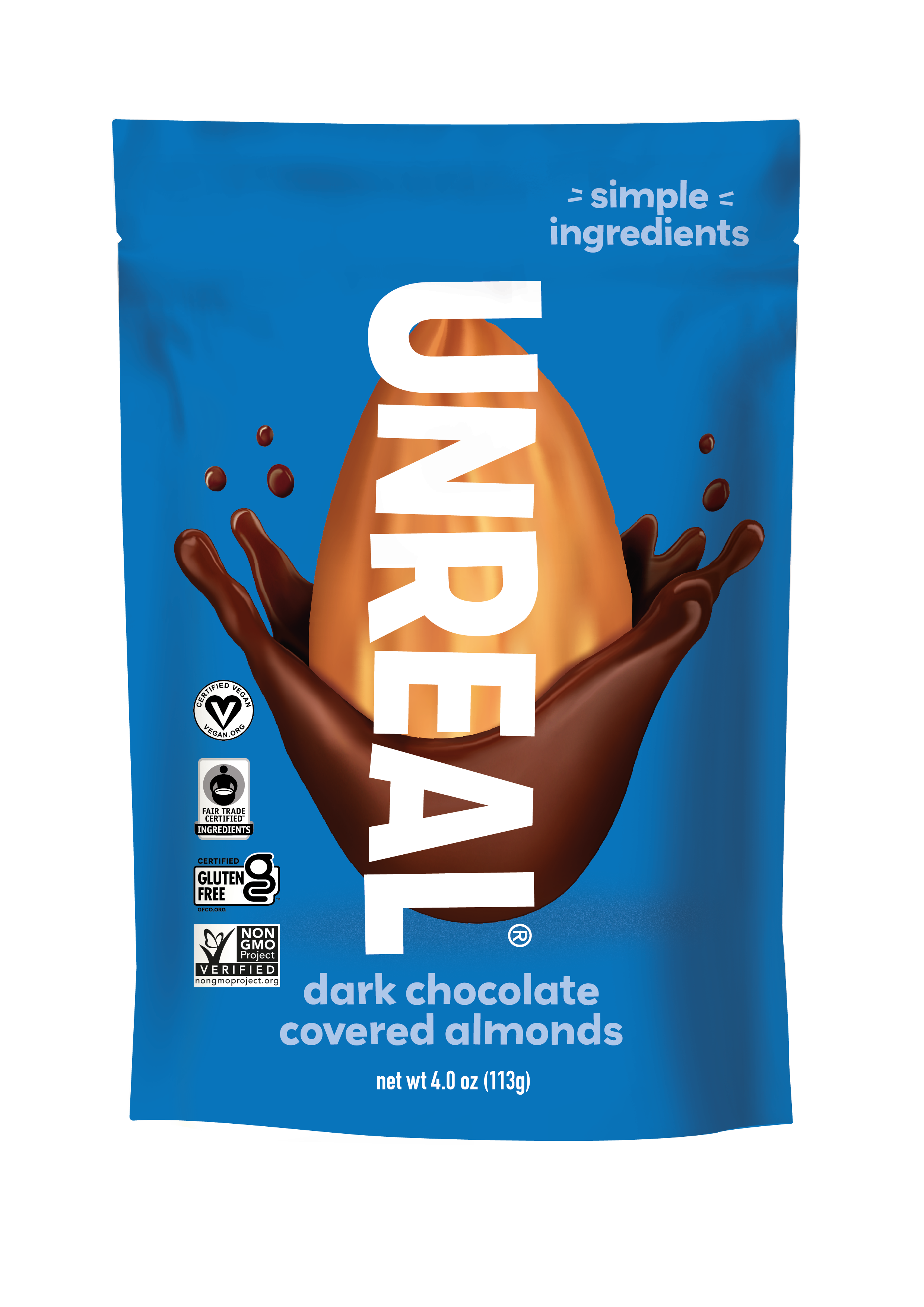 Dark Chocolate Covered Almonds Everyday 4 Oz