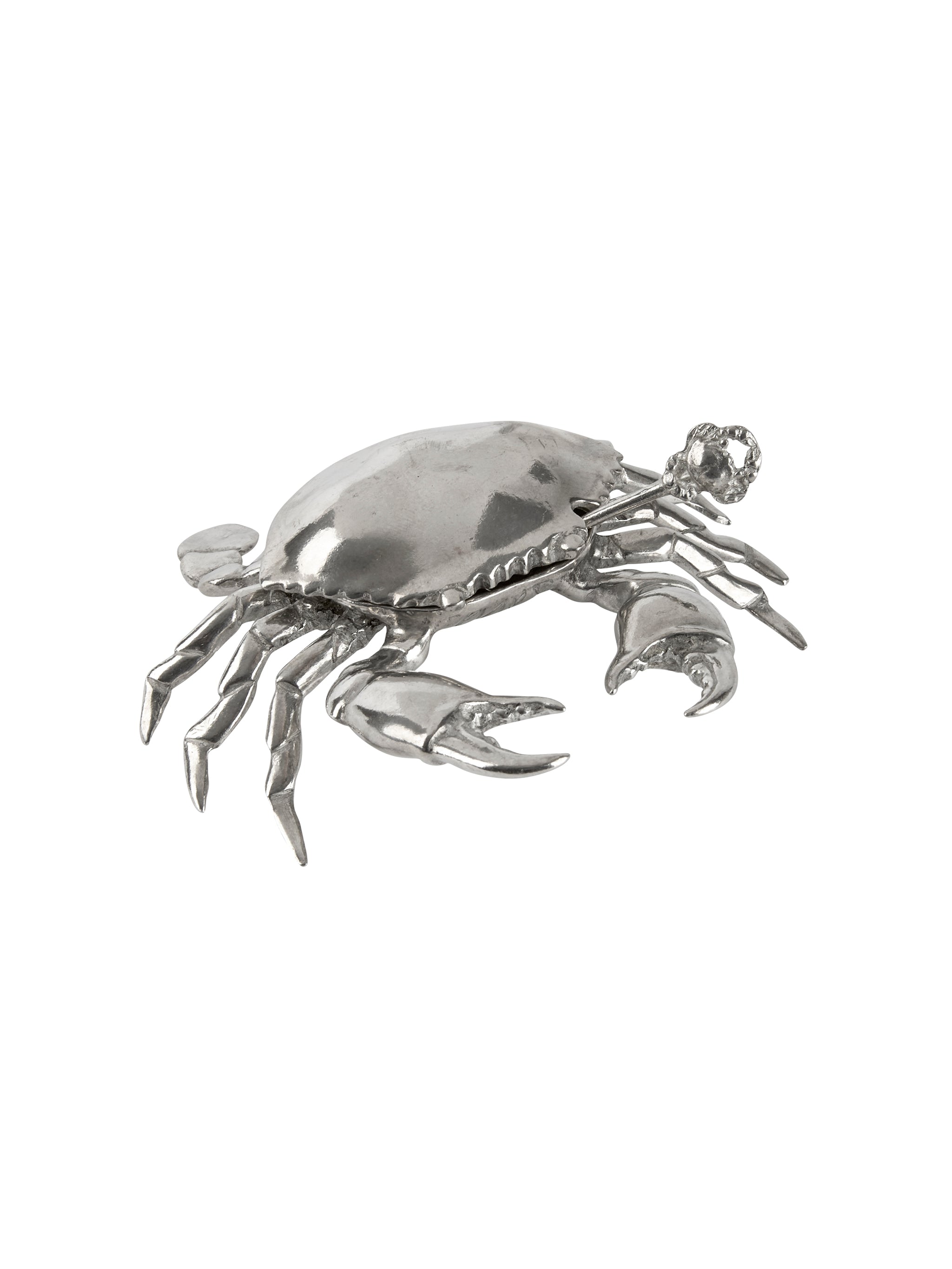Pewter Crab Salt Pot Spoon