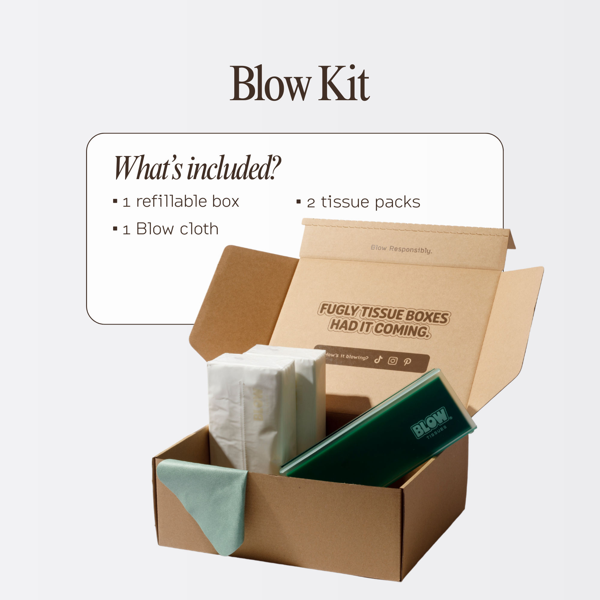 Blow Kit (1 Box 2 Tissue Packs)