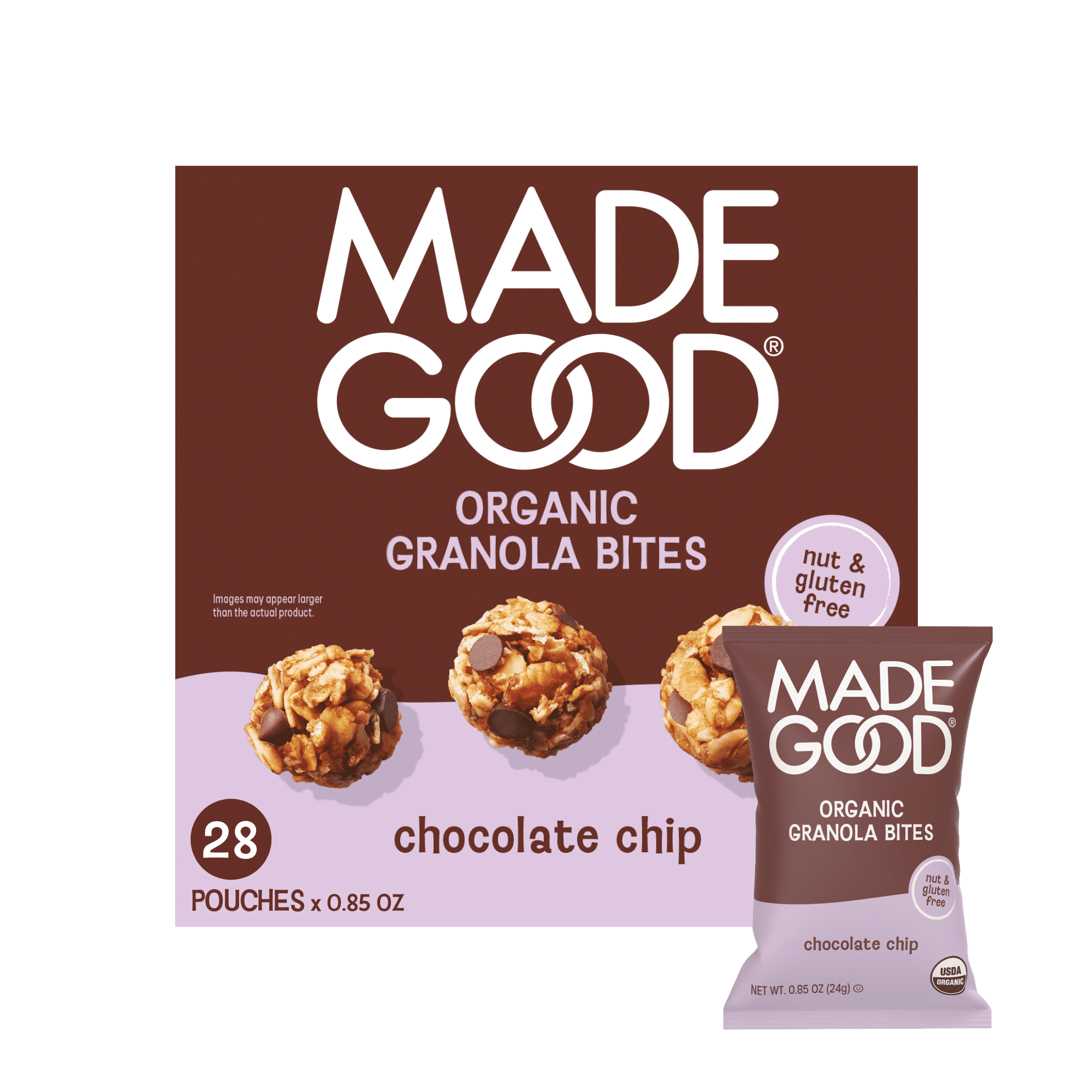 Chocolate Chip Granola Bites - 28 Individual Bags
