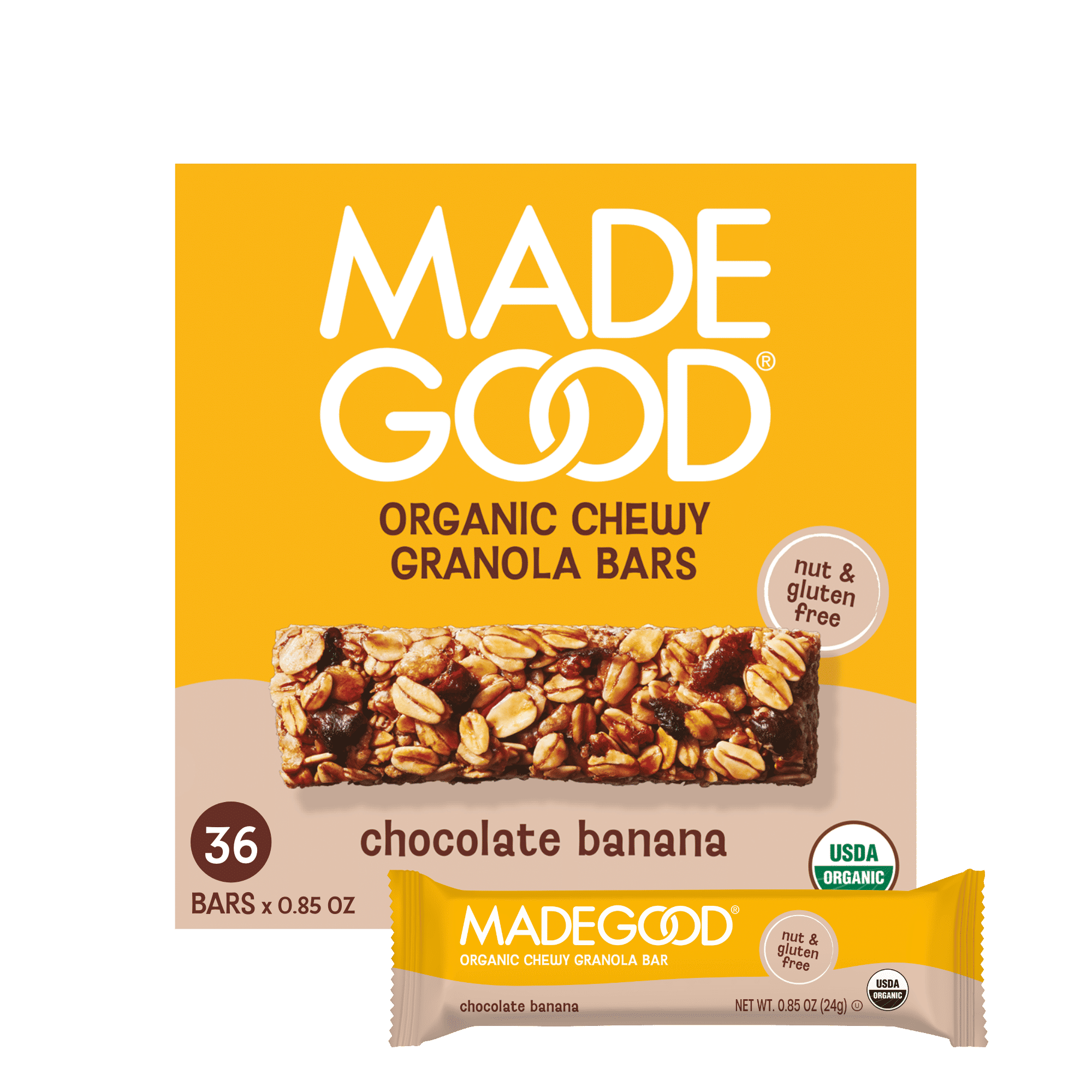 Chocolate Banana Granola Bars