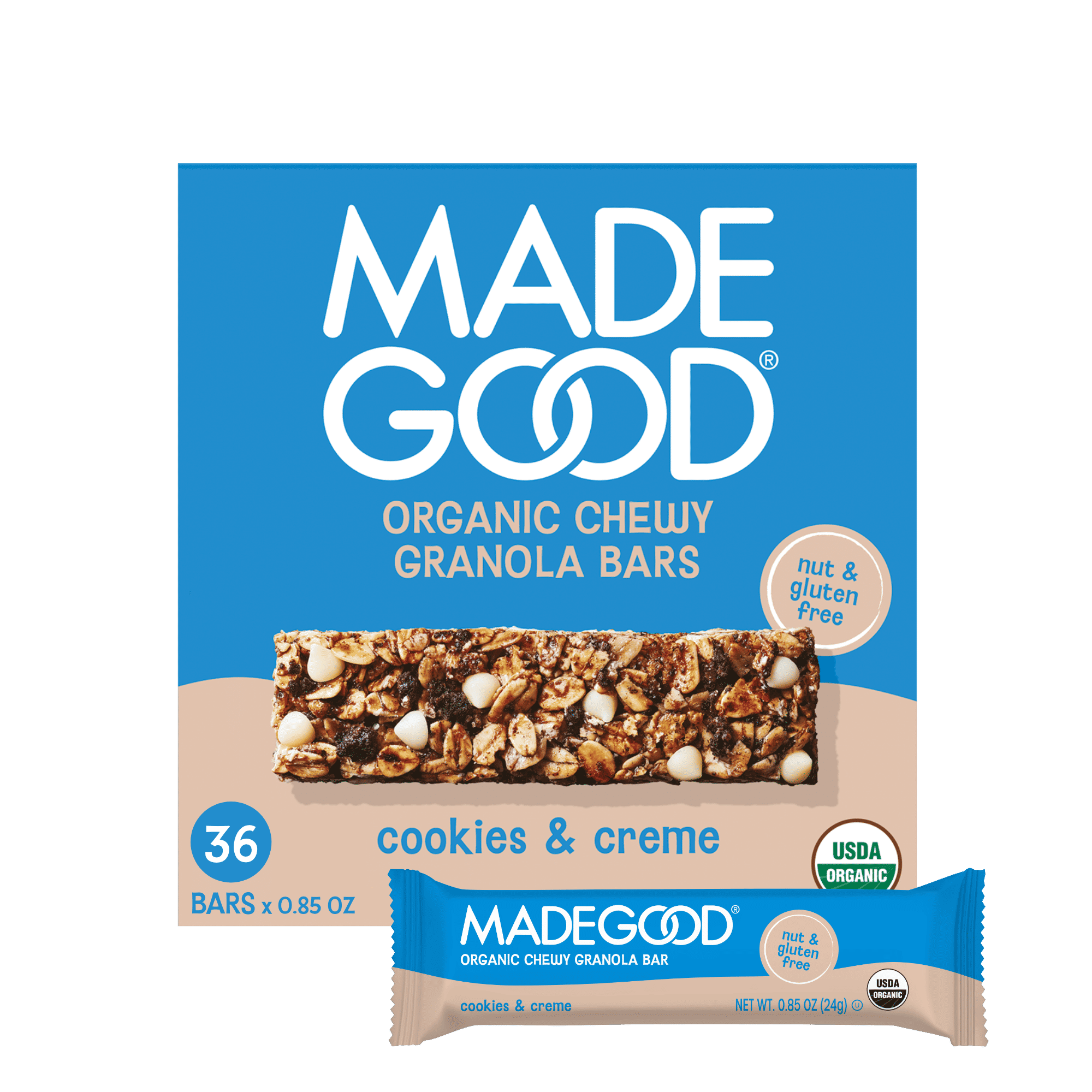 Cookies and Crème Granola Bars