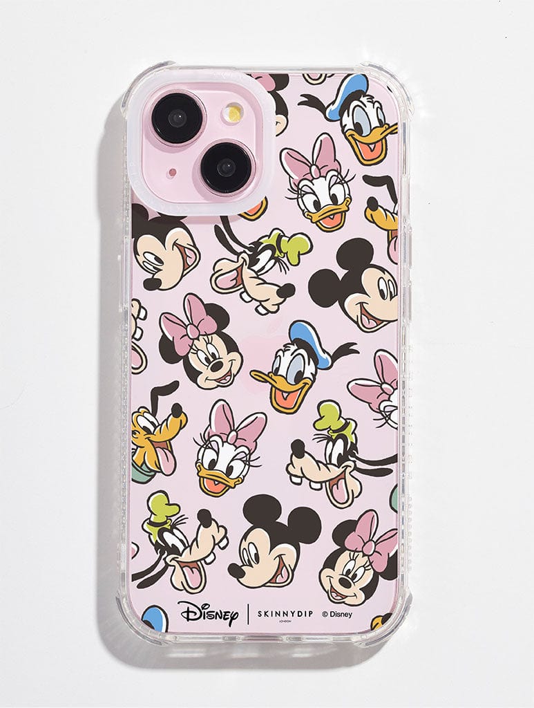 Skinnydip London x Disney Mickey, Minnie, Daisy, Donald, Goofy And Pluto Shock iPhone Case