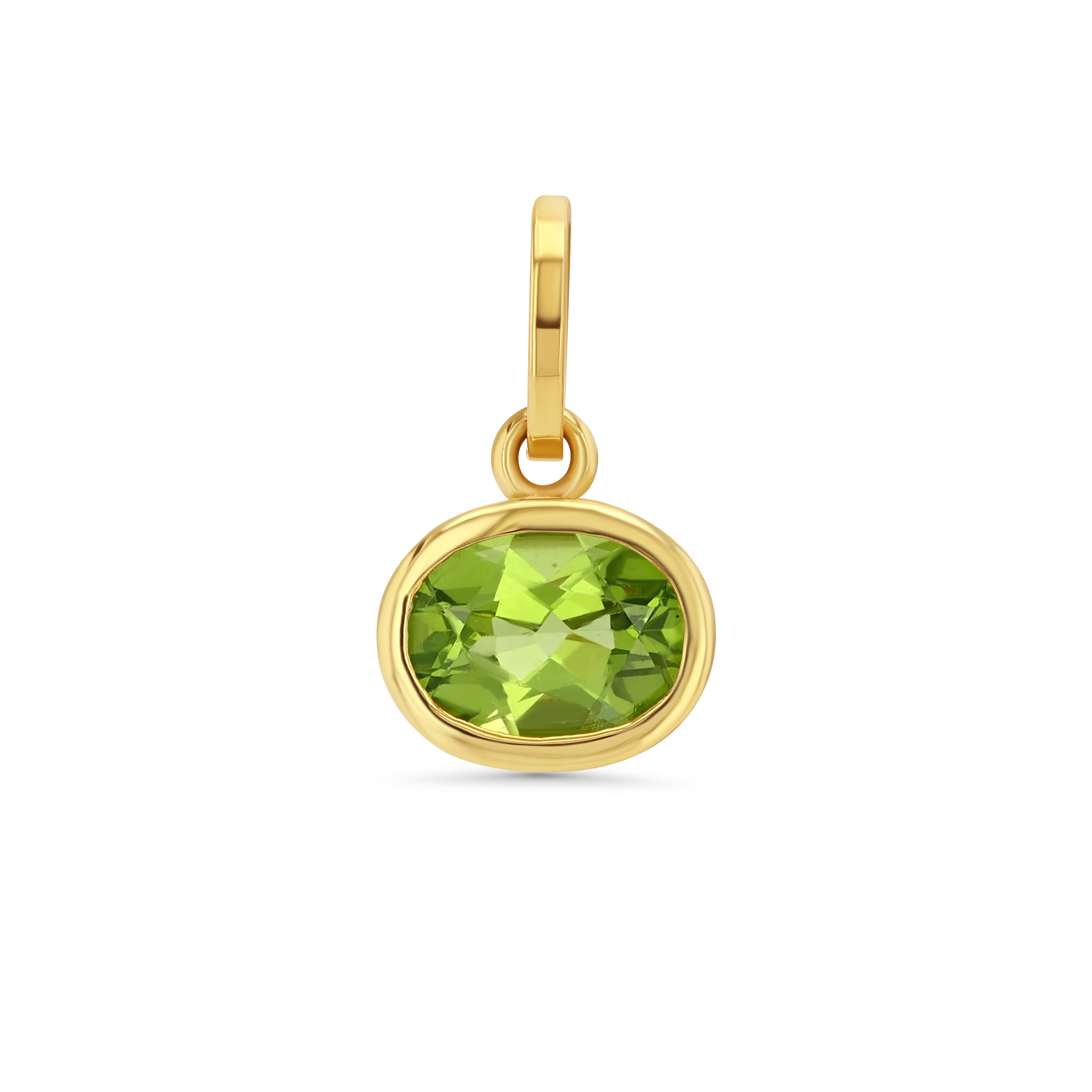 Oval Birthstone Charm