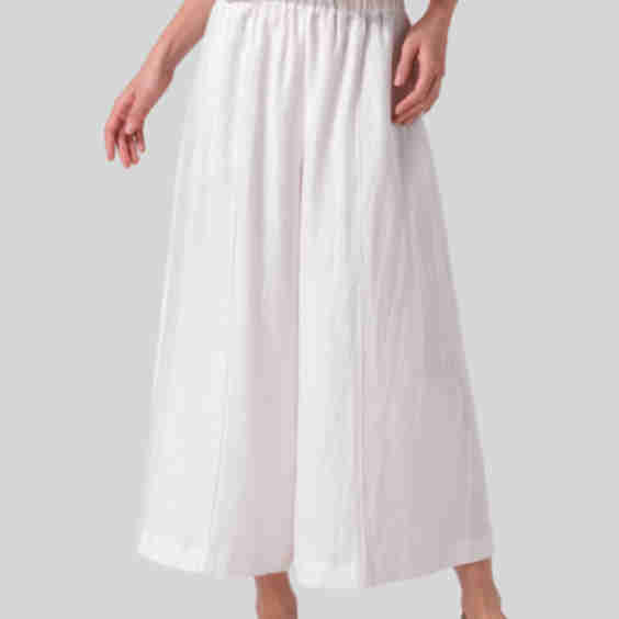 Linen Relaxed Wide Leg Fit Pants