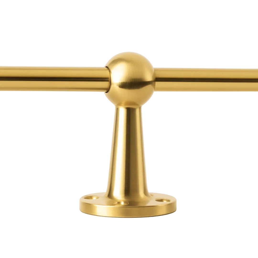 6 mm Solid Brass Gallery Shelf Rail Bracket