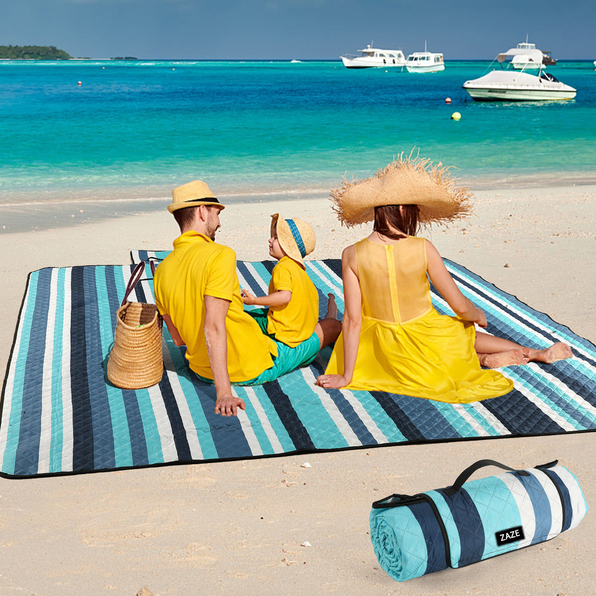 Picnic Blankets Beach Blanket 80''x80'' Extra Large