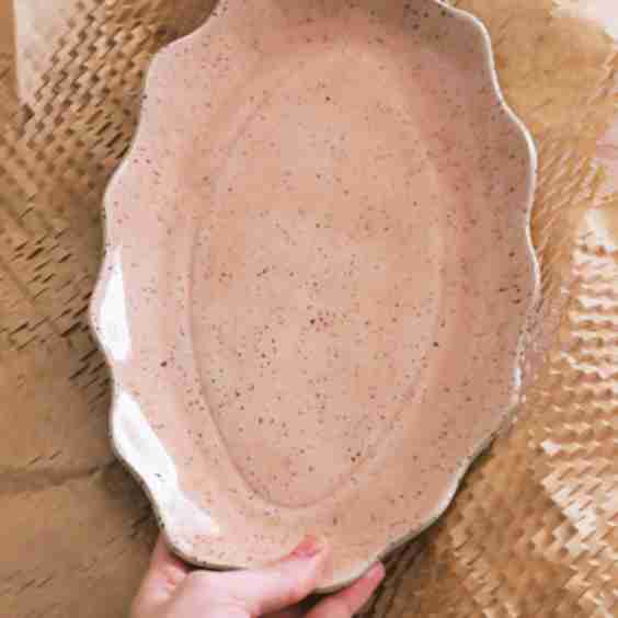 Ohyoko Ceramics Large Pink Tray