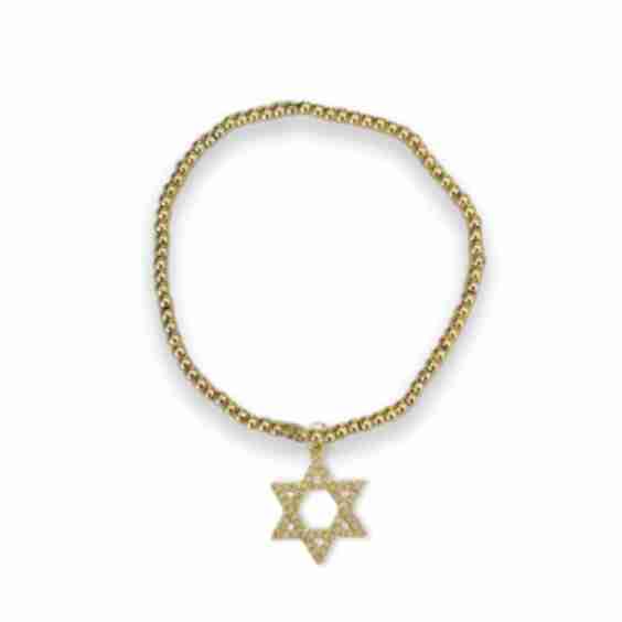 Star Of David Beaded Bracelet