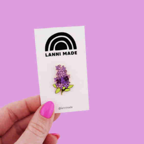 Cutie Lilac Enamel Pin