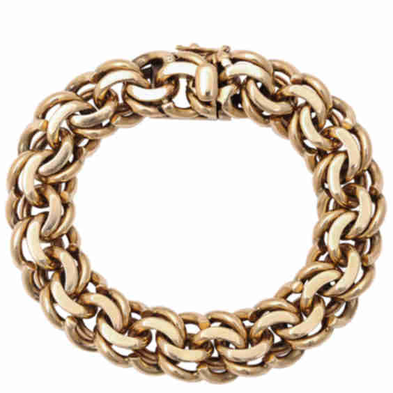 Gold Spiral Link Bracelet by Tiffany & Co.