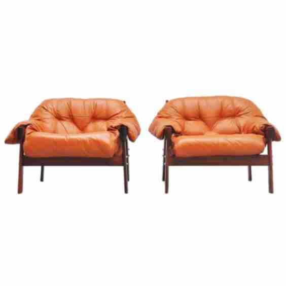 Percival Lafer Lounge Chairs for Lafer, Brazil, 1961