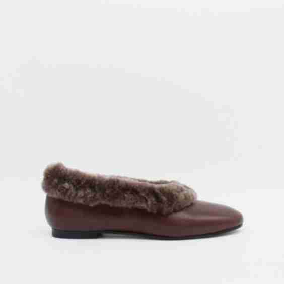 Elias Ebony Flat Pumps