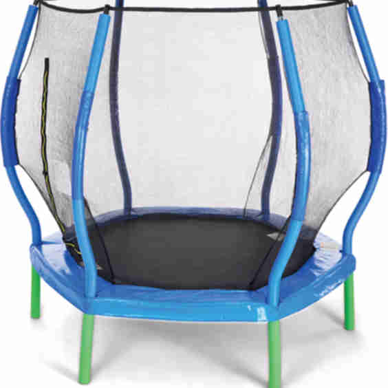 7 Ft Round Trampoline With Sunshade Cover