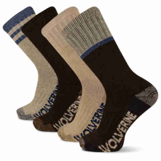  Men's Wilderness Thermal Boot Socks 4-Pack