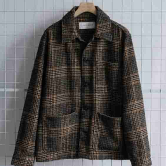 Algot Checked Wool Overshirt