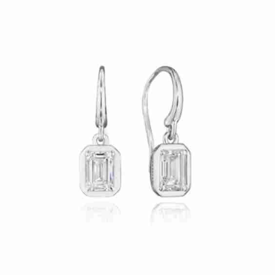 Diamond French Wire Earring - 1 Ct