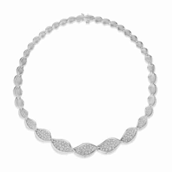 Dahlia Petal Diamond Pavé Necklace