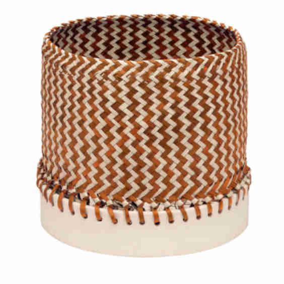 Zig Zag Orange Basket