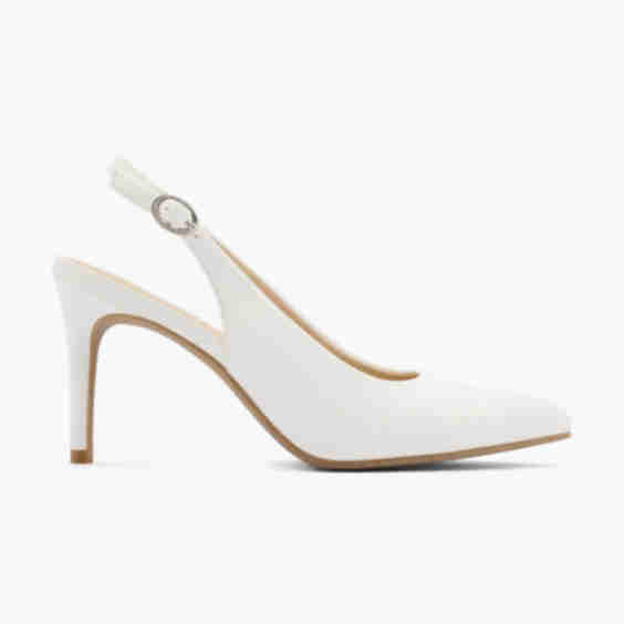 Slingback Pointed-Heels Sandals