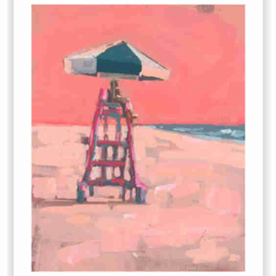 Lifeguard Chair In Grapefruit Print
