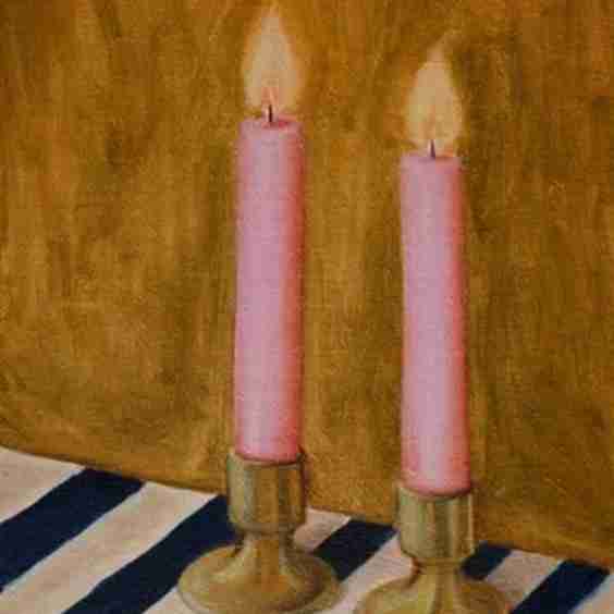 Stripe Candle