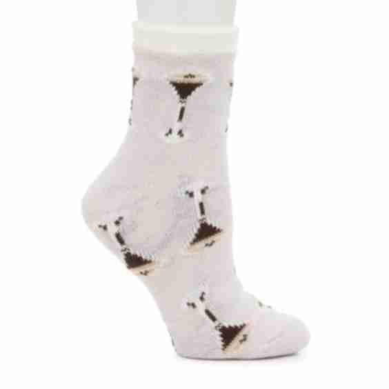 Cozy Lodge Espresso Martini Crew Socks