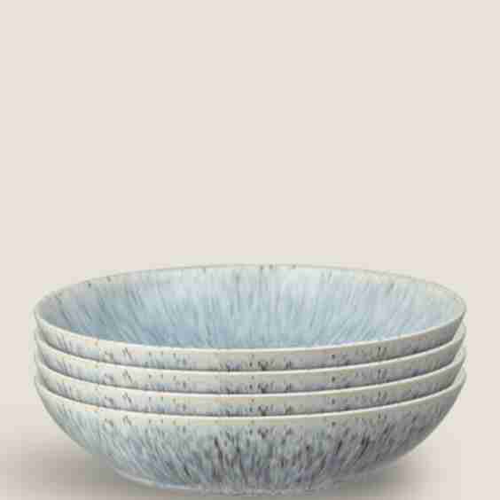 Set Of 4 Halo Speckle Pasta Bowls