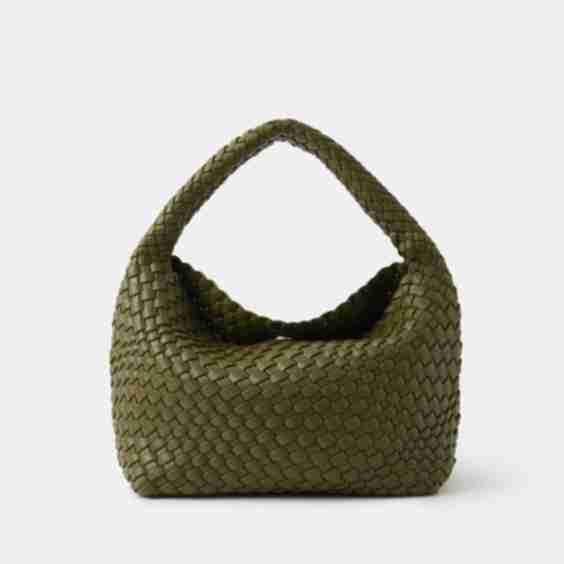 Woven Slouched Shoulder Bag