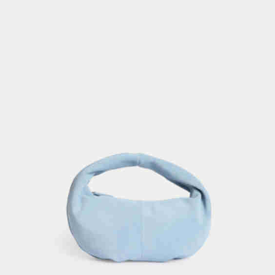 Suede Top Handle Grab Bag