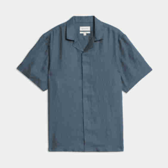 Herringbone Cuban Collar Shirt