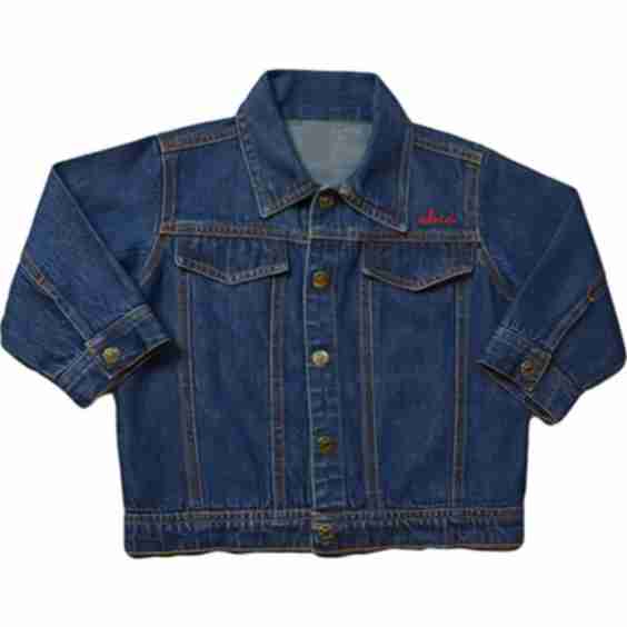 Front Embroidery Denim Jacket